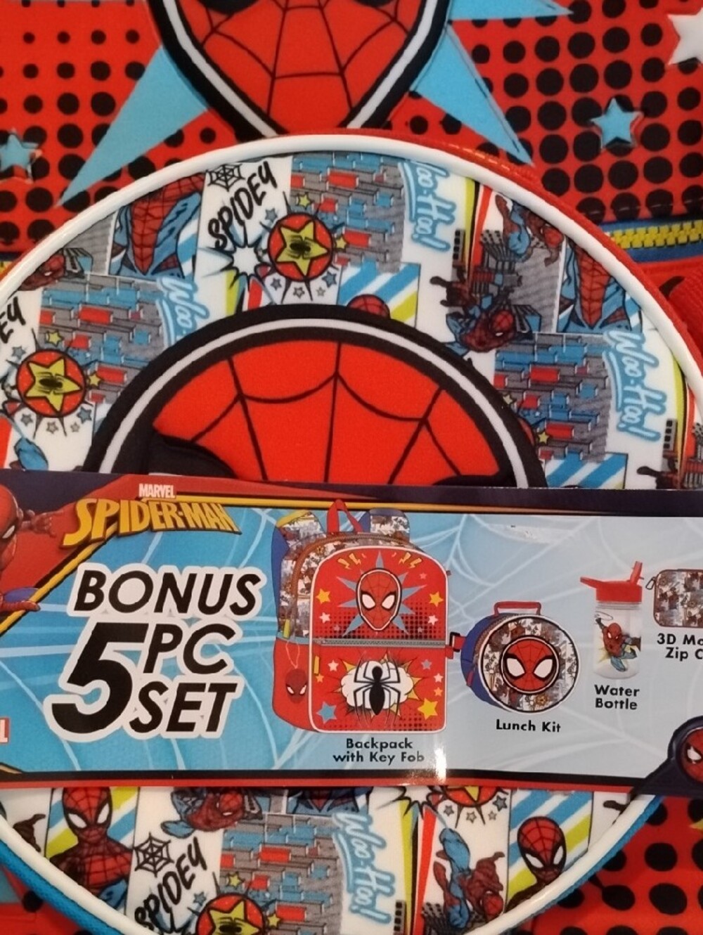 Spider-Man 5 Pc Backpack Set - Picture 3 of 16